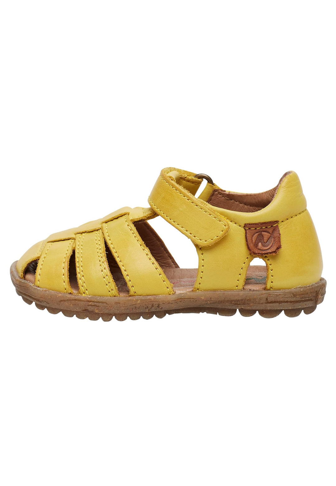 Naturino Halb geschlossene Sandalen aus Leder 20 EU Gelb Giallo 0g04, 20 EU Gelb Giallo 0g04