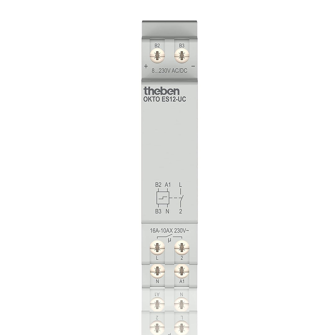 Theben 3120131 Okto ES12-UC Elektronischer Stromstossschalter I 1 Schliesser I Potenzialfreier Multi