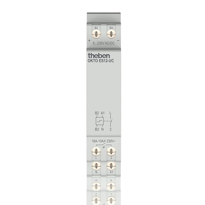Theben 3120131 Okto ES12-UC Elektronischer Stromstossschalter I 1 Schliesser I Potenzialfreier Multi