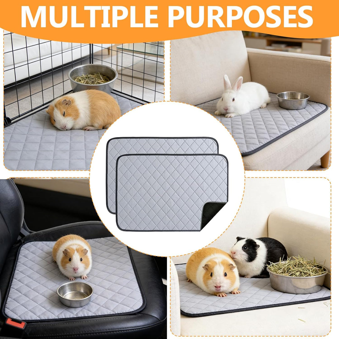 4 Stück PIPI Pads für Meerschweinchen, 60 x 45 cm Pipipads MeerschweinchenMatte Schnell Saugfähige U