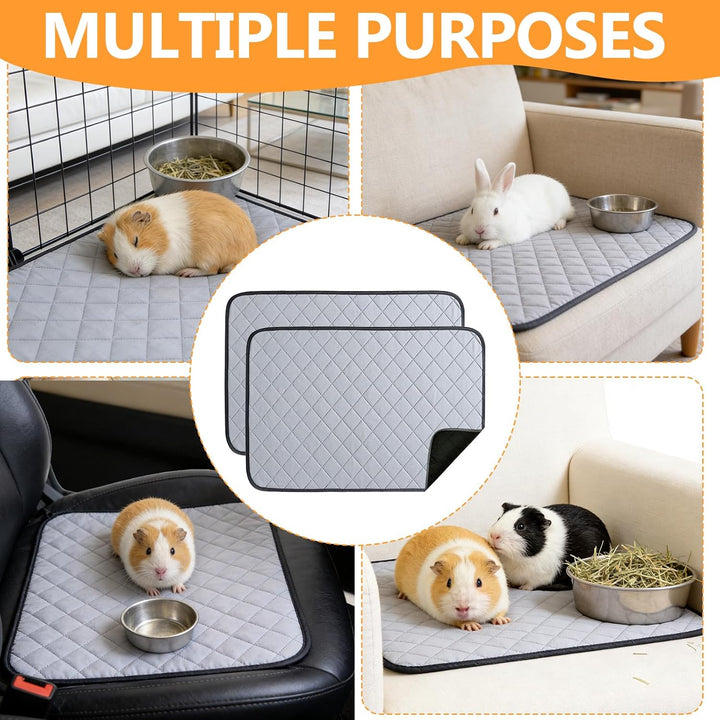 4 Stück PIPI Pads für Meerschweinchen, 60 x 45 cm Pipipads MeerschweinchenMatte Schnell Saugfähige U