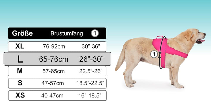 Hundegeschirr mit 3 Metallösen zur Befestigung Ihrer Brust oder Ihres Brustgurts, um Ihren Hals Nich