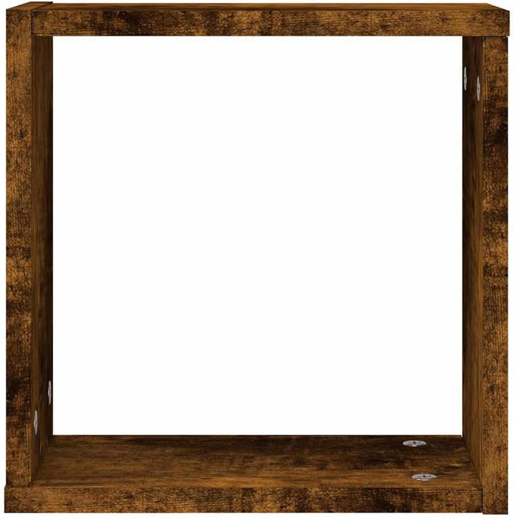 vidaXL Würfelregale 6 STK. Räuchereiche 30x15x30 cm, Würfelaufbewahrung, Würfelorganisator, Schweber