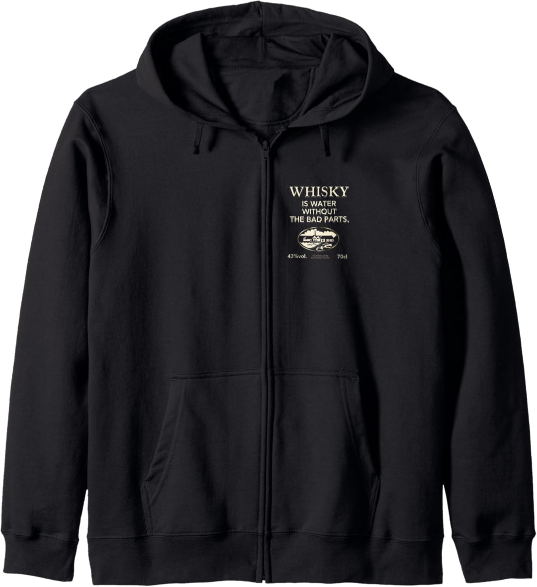 Whisky Is Water Without The Bad Parts Original Whisky Kapuzenjacke