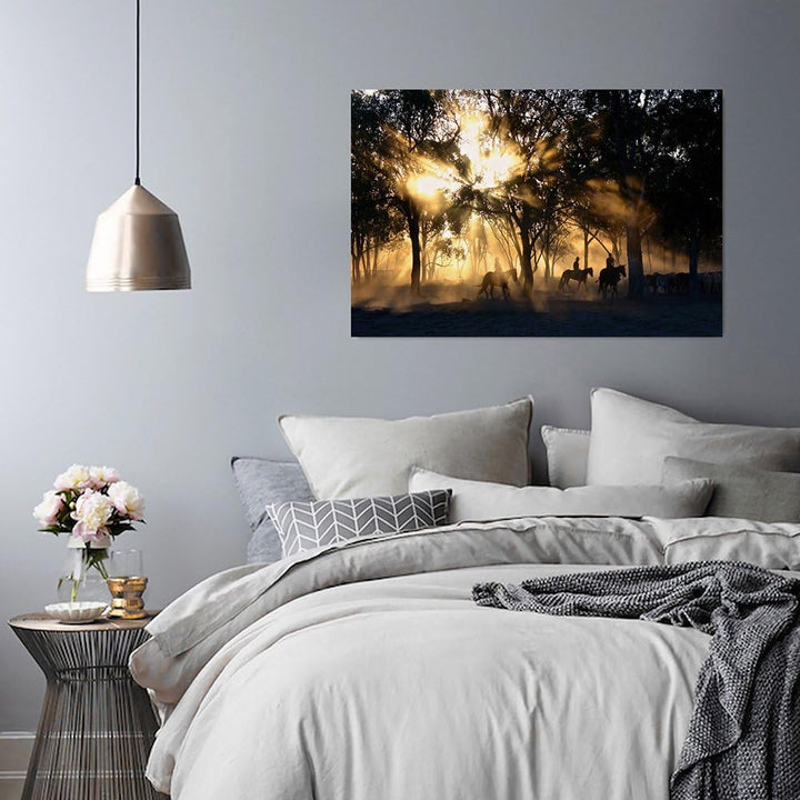 Feeby Frames, Leinwandbild, Bilder, Wand Bild, Wandbilder, Kunstdruck 60x80cm, LANDSCHAFT, NATUR, WA