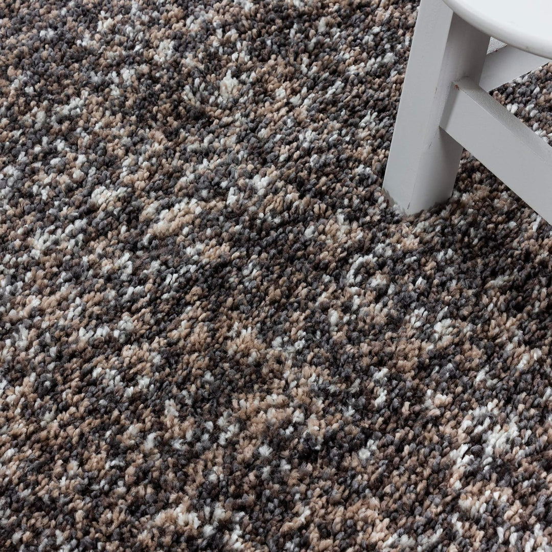 HomebyHome Shaggy Teppich Läufer Flur 60 x 110 cm - Hochflor Wohnzimmerteppich Mehrfarbig Extra Weic