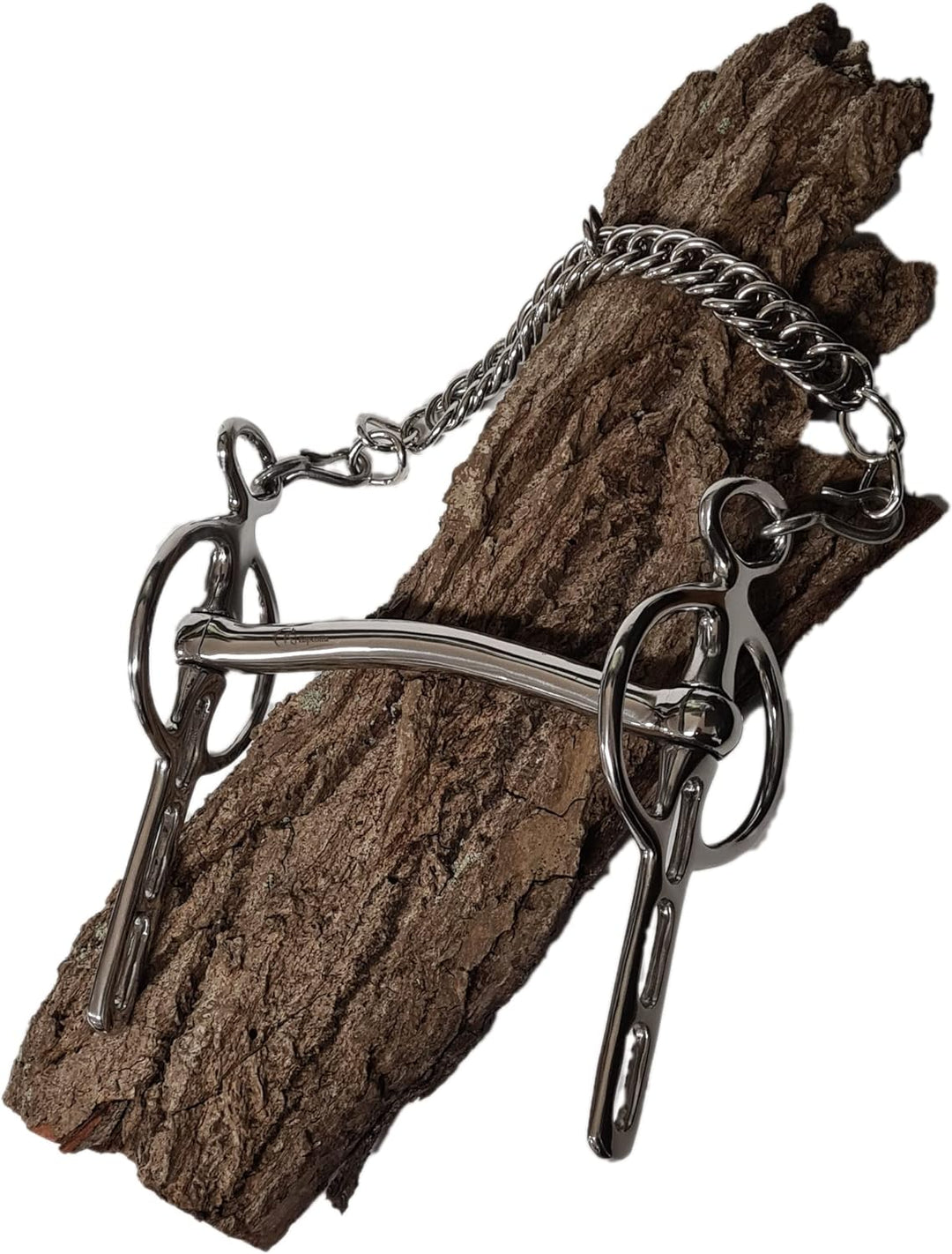 Esposita Liverpoolkandare Stange leicht gebogen aus Edelstahl - 3 Slots, Seitenteile beweglich (12,5