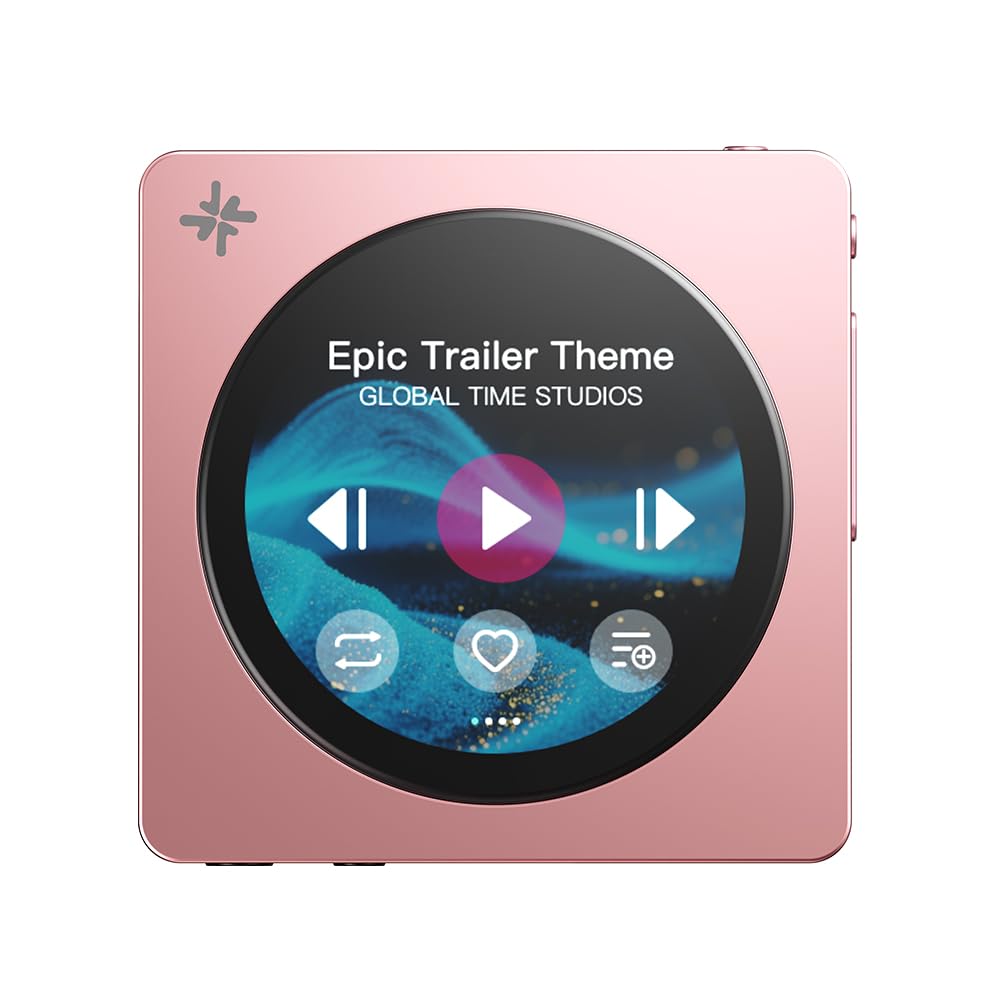 FIIO DISC Tragbarer HiFi-Musik-Player, Dual-DAC-Digital-Audio-Player mit 3,5-mm- und 4,4-mm-Ausgänge