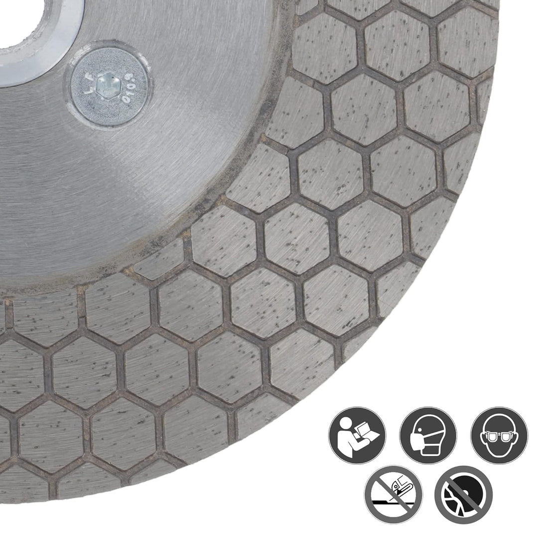 PRODIAMANT Diamant Gehrungs Fasen Fliesenscheibe 125mm mit M14 Flansch F-Jolly für Fliese und Feinst