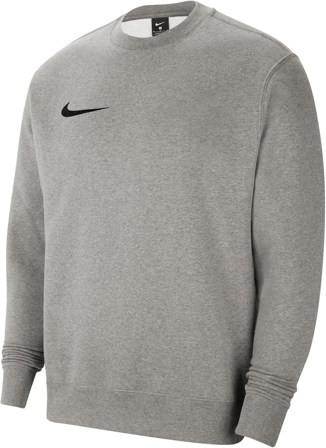 Nike Men's M Nk FLC Park20 Crew Sweatshirt Dark Grey Heather/Black XL Einfarbig, Dark Grey Heather/B
