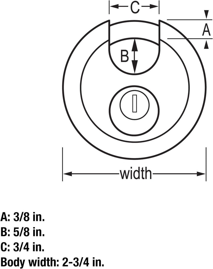 Master Lock 40T Diskusschloss aus Edelstahl, 2er-Pack 2 Pack - Keyed Alike, 2 Pack - Keyed Alike