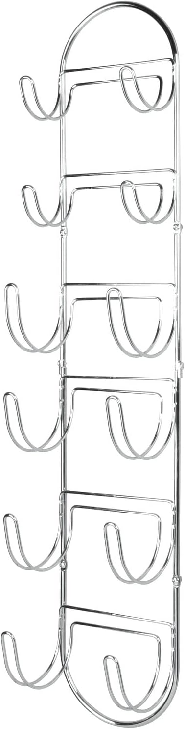 mDesign Handtuchhalter zur Wandmontage – Handtuchablage aus verchromtem Metall – schickes Badzubehör