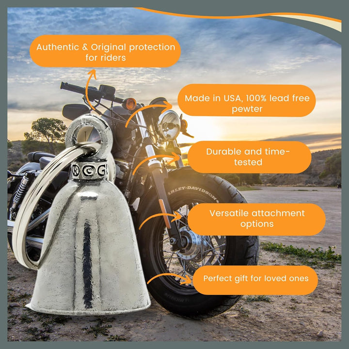 Guardian Bell Irish Celtic Weave Motorrad Biker Luck Gremlin Reitglocke oder Schlüsselanhänger 1, 1