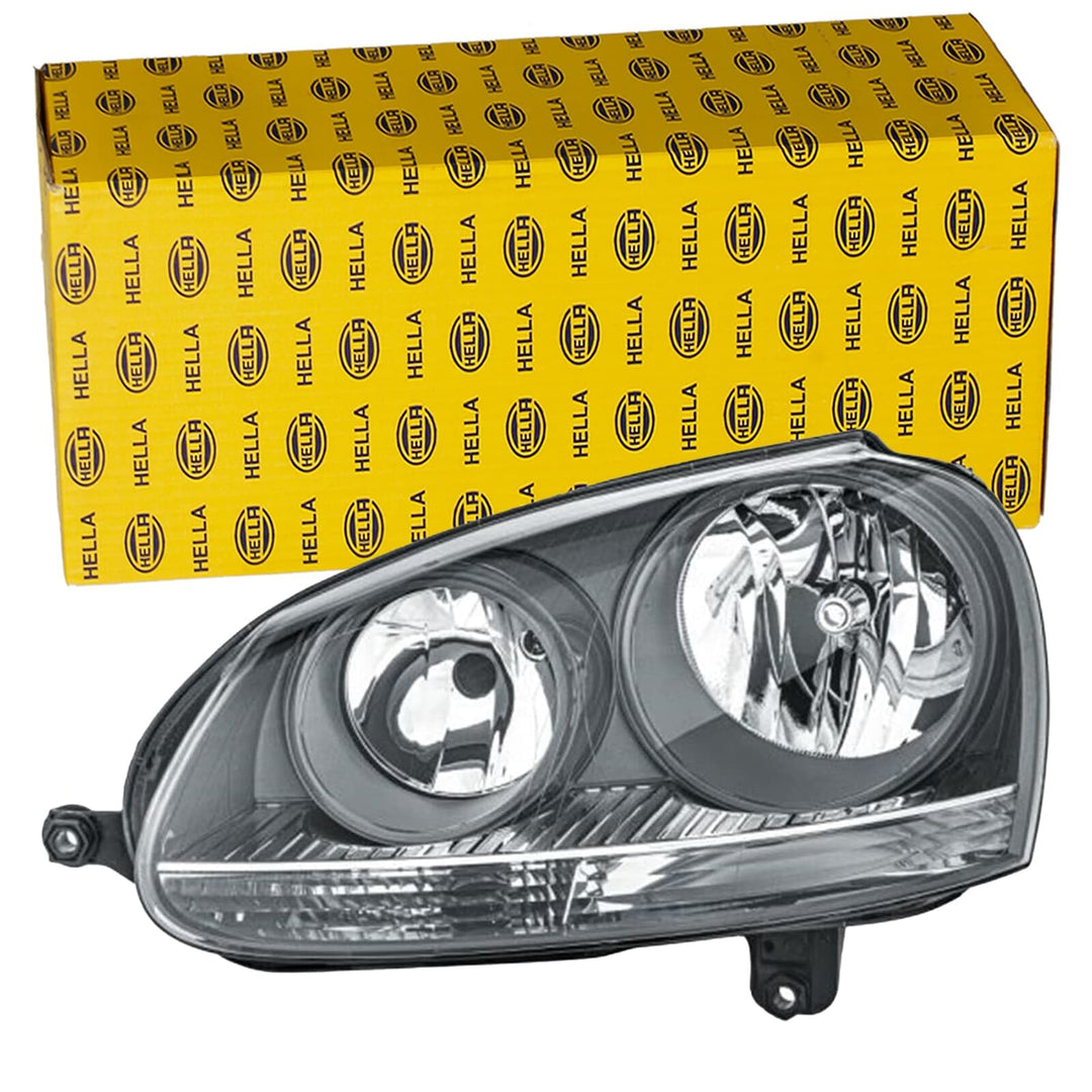 HELLA 1EG 247 007-411 Halogen-Hauptscheinwerfer - links - für u.a. VW Golf V (1K1) Links Grau, Links