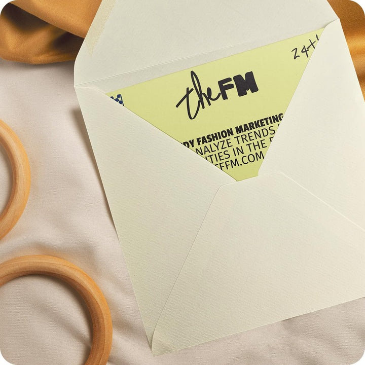 Netuno 500 quadratische Briefumschläge Ecru gerippt 15,3 x 15,3 cm 120g Aster Laid Ivory strukturier