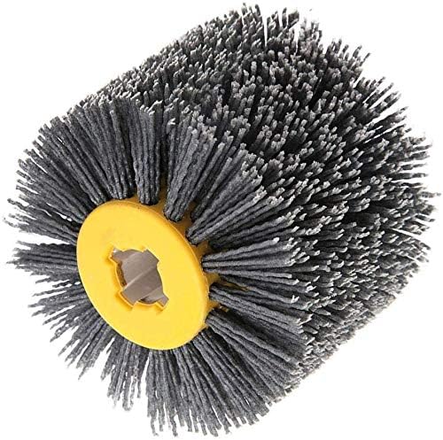 Nylonbürste Drahtziehrad Pinsel Polieren Polierscheibe, Körnung # 240, 19 mm Bohrung 120 mm Durchmes