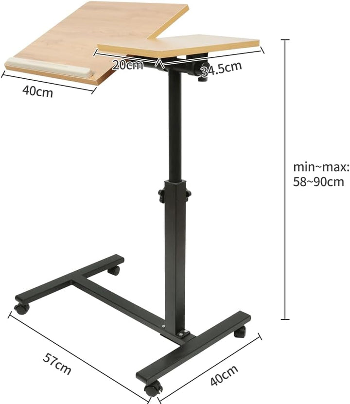 Laptop Ständer Höhenverstellbar,Laptopständer Holz,Verstellbarer Notebook Ständer,Ergonomisch Laptop