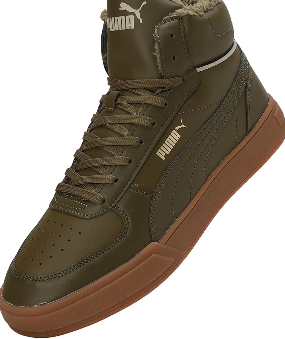 Puma Jungen Puma Caven 2.0 MidSneaker 43 EU Deep Olive Deep Olive Puma Team Gold Pebble Gray, 43 EU
