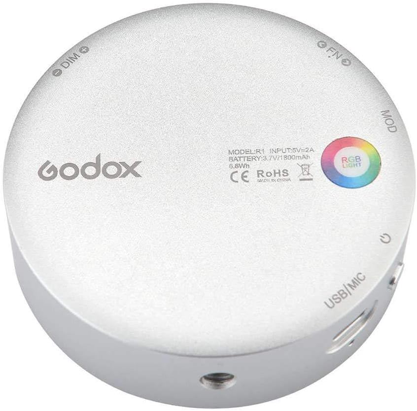 Godox R1S Mini RGB Rund Silber