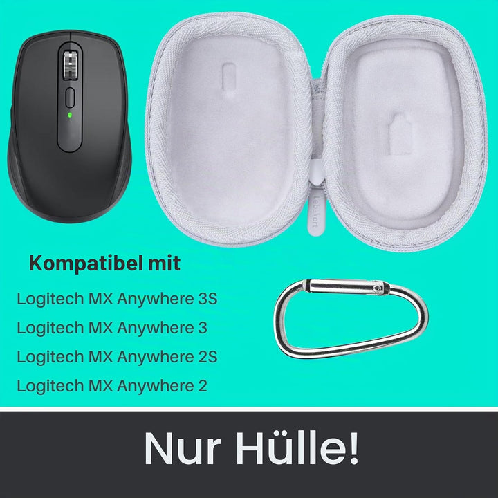 Hart Reise Schutz Hülle Etui Tasche für Logitech MX Anywhere 3S Anywhere 3 Anywhere 2S Anywhere 2 Fo
