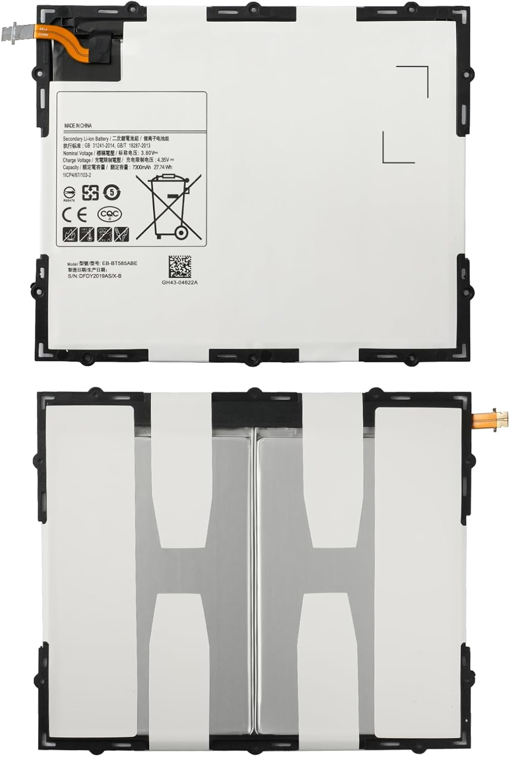 Oyomba EB-BT585ABE EB-BT585ABA Tablet-Laptop-Akku Galaxy Tab A 10.1 Zoll 2016 SM-T580 SM-T585 SM-T58