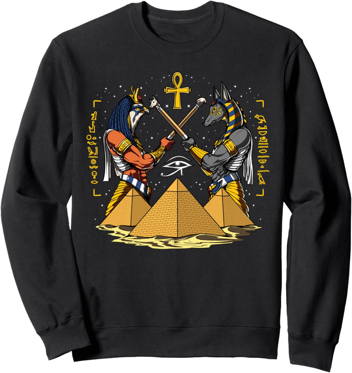 Ägyptische Götter Anubis Ra Horusauge Pyramiden Mythologie Sweatshirt