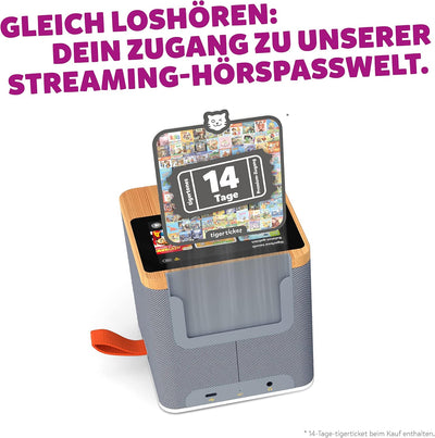 tigermedia tigerbox Startpaket grau Hörbox Audioplayer Kinder Hörspiel Hörbuch Lied für Kinderbeschä
