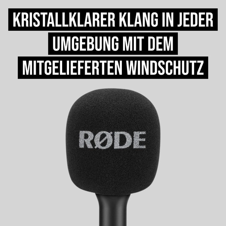 RØDE Handadapter Interview GO für Wireless GO, black Interview Go Schwarz, Interview Go Schwarz