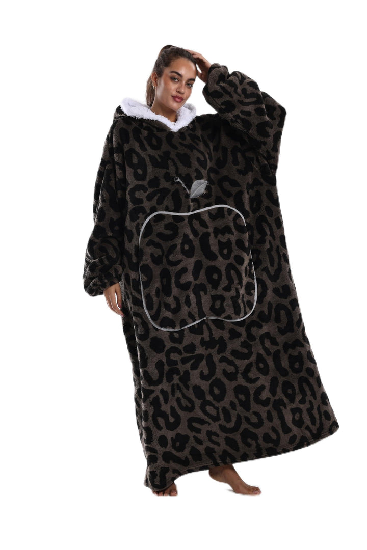 Lange Hoodie Decke mit Ärmeln für Damen & Erwachsene - Kuscheldecke mit Ärmeln - Weiche & Warme Deck