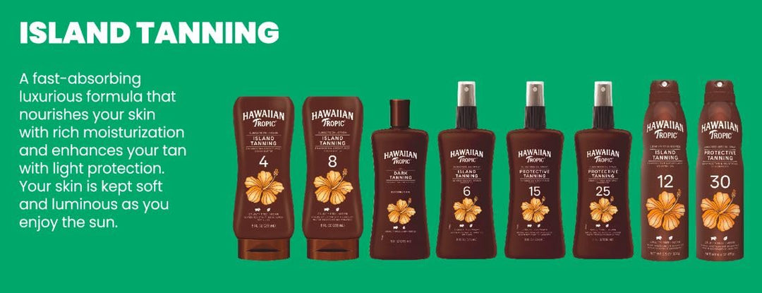 Hawaiian Tropic Tanning Lotion SPF#4 235 ml (Sonnenschutzmittel) LSF 4 236 ml (1er Pack), LSF 4 236
