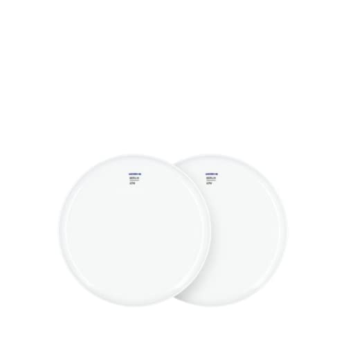 KPM Berlin LAB Teller-Duo-Set 14cm 2tlg., Porzellan, Speiseteller, Porzellanteller, handmade, weiss