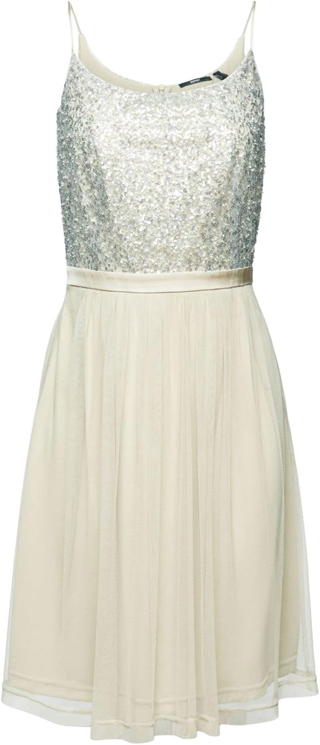 ESPRIT Damen 033eo1e334 Kleid XL 335/Dusty Green, XL 335/Dusty Green