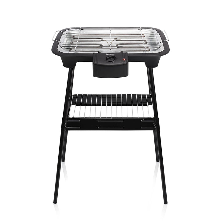 Tristar elektrischer Tisch- und Standgrill - 38x22cm Grillfläche, inkl. Grillrost, regelbare Heizstu