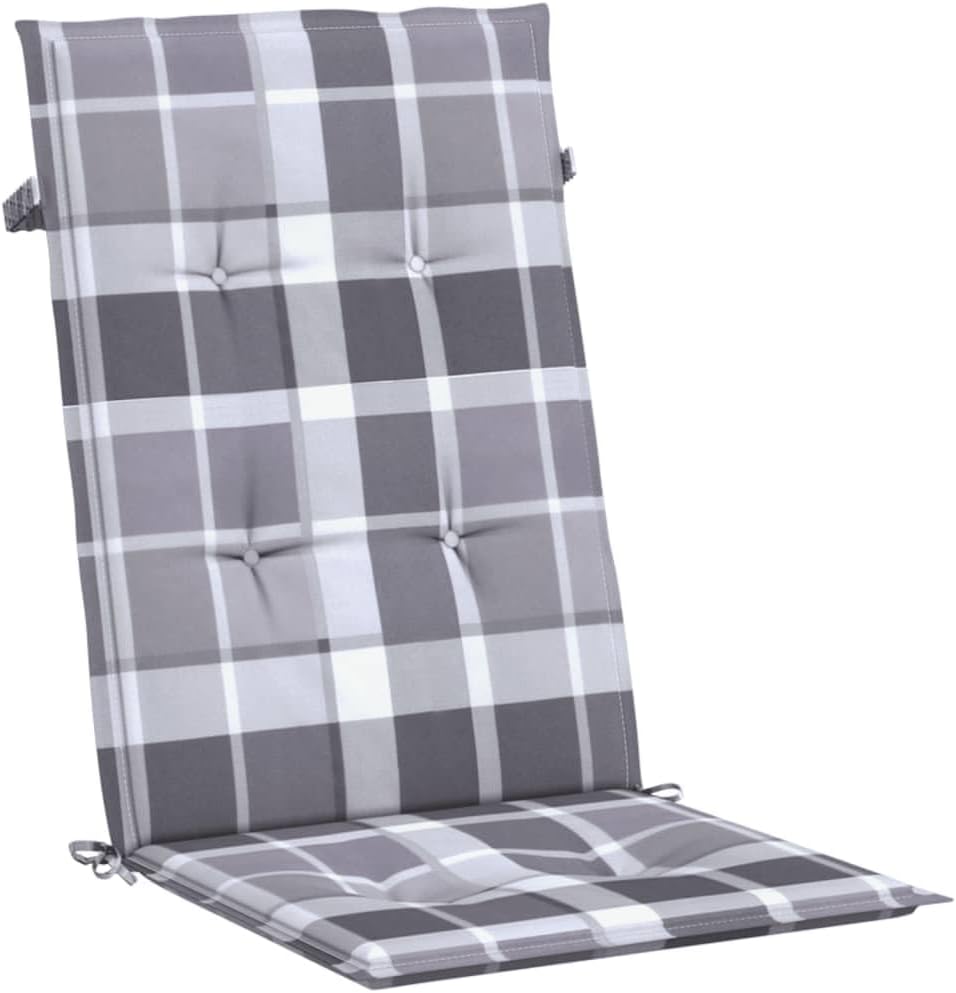vidaXL Gartenstuhlauflagen für Hochlehner 4 STK., Gartenstühle Sitzauflagen, Sitzkissen Polsteraufla