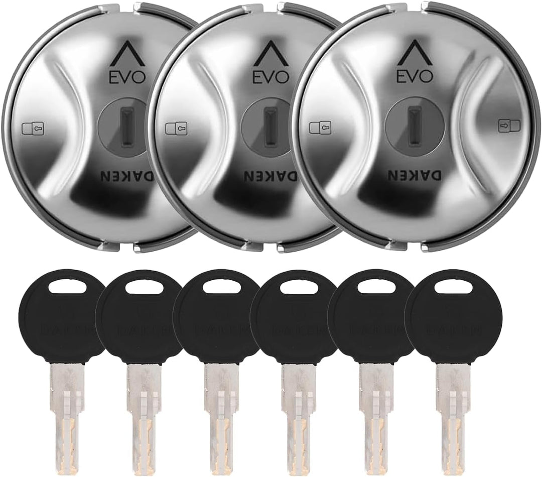 Tris 3 Vorhängeschlösser Türschloss Daken Saturn Evo Optimaler manueller Sicherheitsverschluss für d