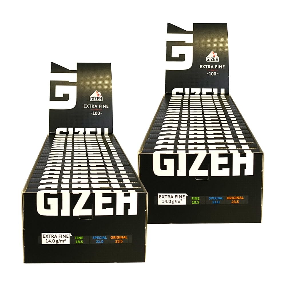 Gizeh Black Extra Fine Zigarettenpapier (40x100) 14qm Flächengewicht