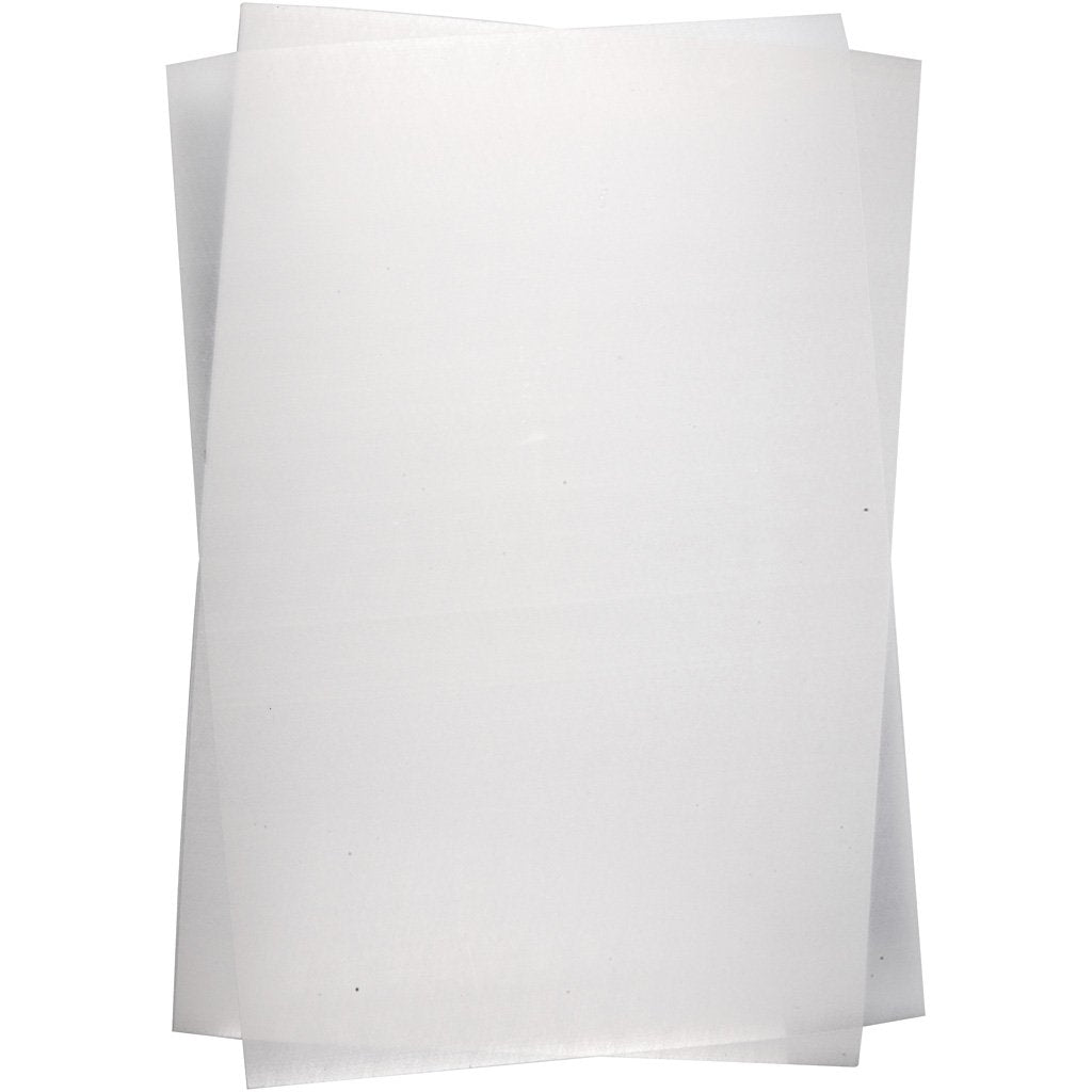 Schrumpffolien, Blech 20x30 cm, glänzend, transparent, 100 Blatt