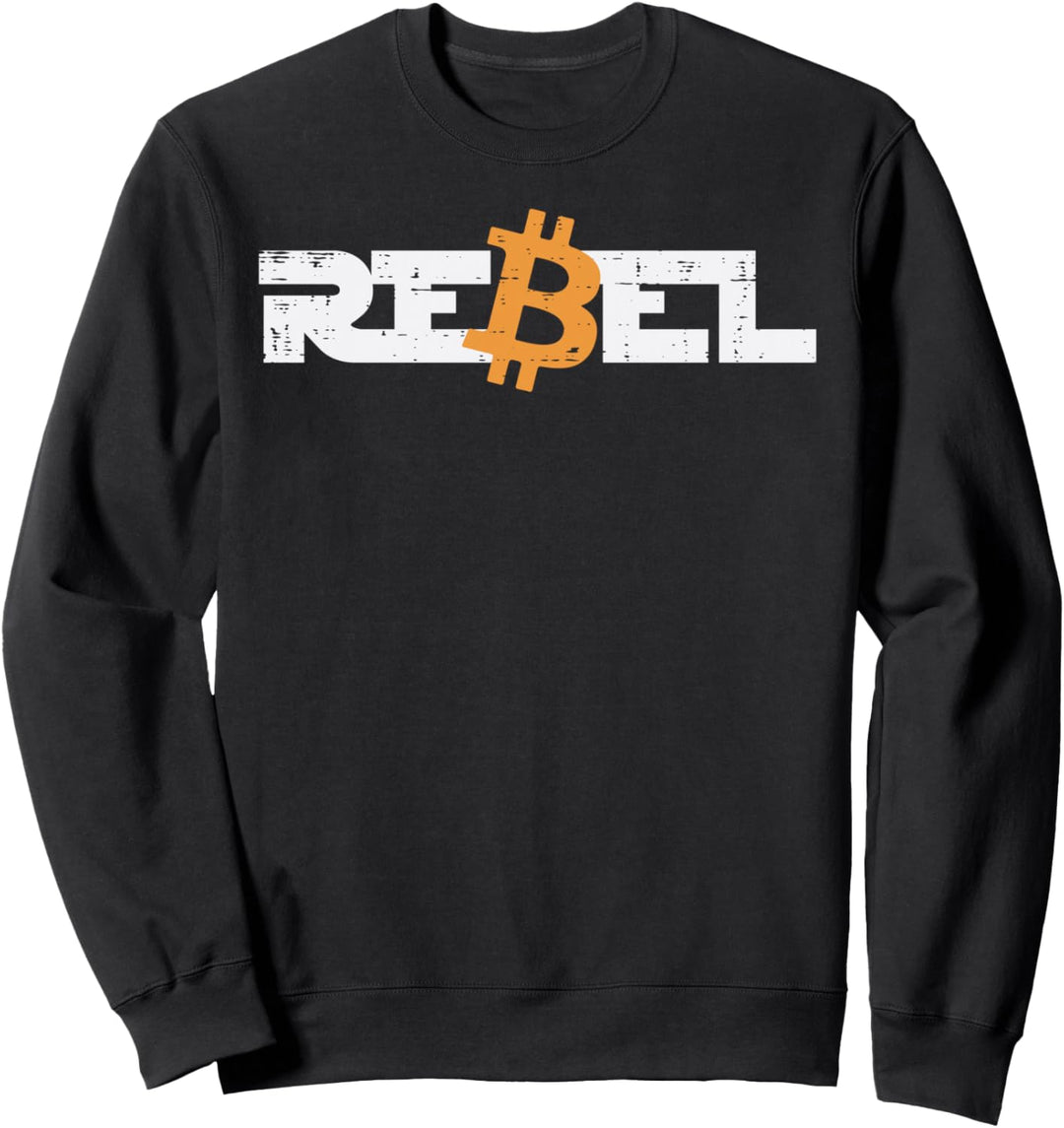 Rebel Bitcoin Crypto Cryptowährung Trader Miner Männer Frauen Sweatshirt
