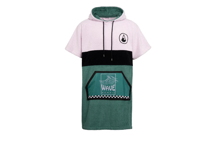 WAVE HAWAII Bade-Poncho für Damen & Herren | Grösse L, 170-200cm | 100% Baumwolle Surf-Poncho | Velo