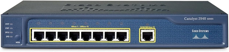 Cisco Systems Catalyst 2940-8TT Switch Fast/Giga 8xRJ45 10/100 +1xRJ45 10/100/1000