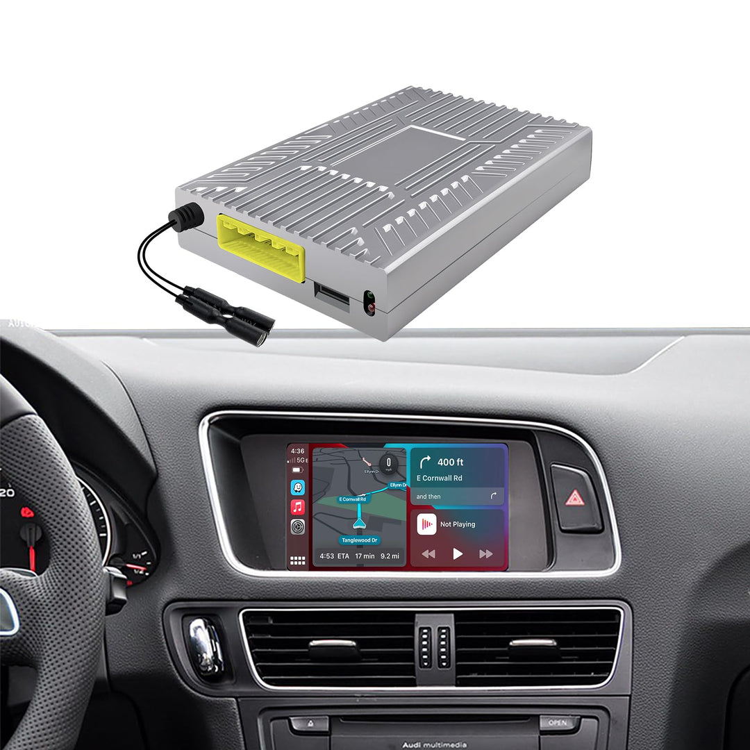 EZoneTronics Wireless CarPlay & Android Auto Retrofit Kit Decoder Box für Audi A4/A5/Q5 2009-2017 mi