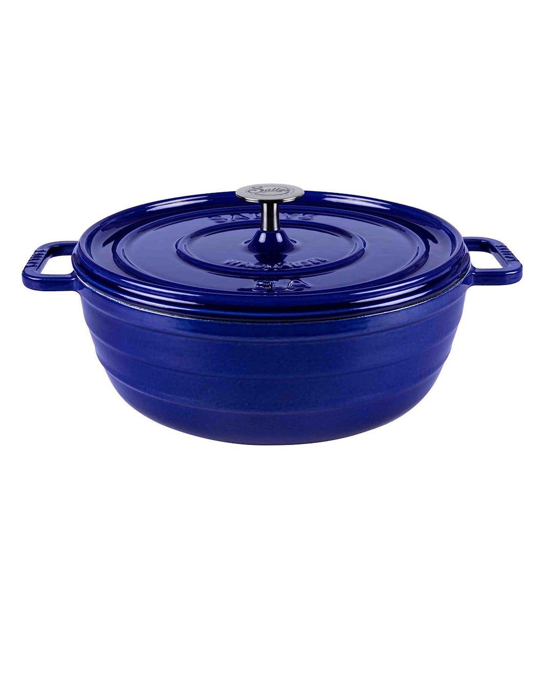 Sallys 'Ela' Deluxe Gusseisentopf - Robustes und Hochwertiges Kochjuwel für Perfektes Garen (Royal B
