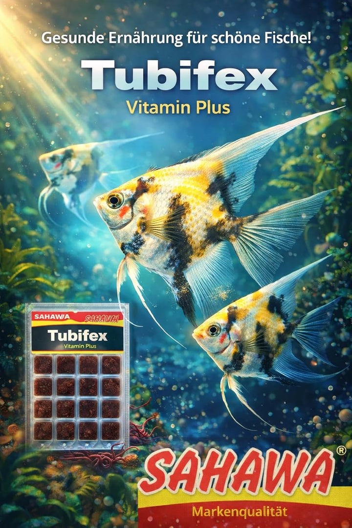 Fischfutter Frostfutter Tubifex 10x100g = 1kg = 1Pack