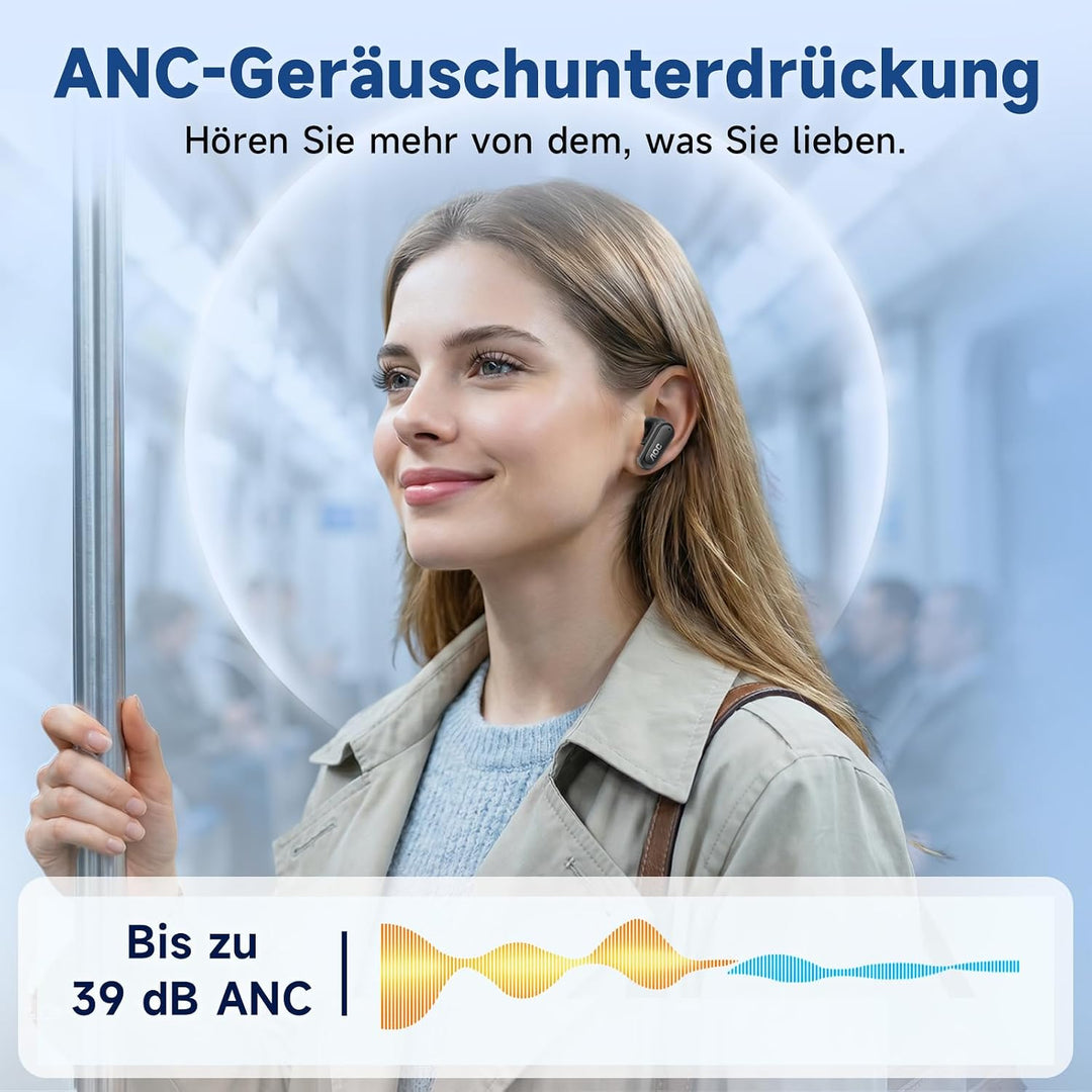 AOC Kopfhörer Kabellos Bluetooth 6.0 in Ear Kopfhörer Bluetooth 40 std | Bluetooth Kopfhörer mit 6 A