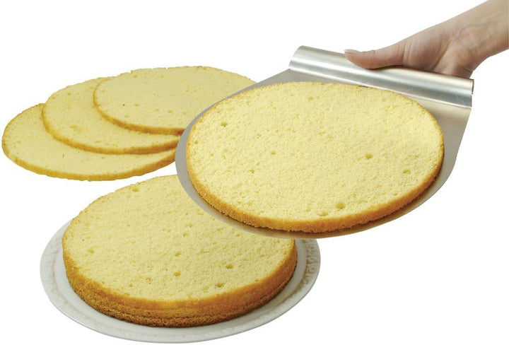 Zenker 7705 Tortenboden-Schneidhilfe, Ø26 / 28 cm Patisserie, Torten-Set mit Tortenmesser und Torten
