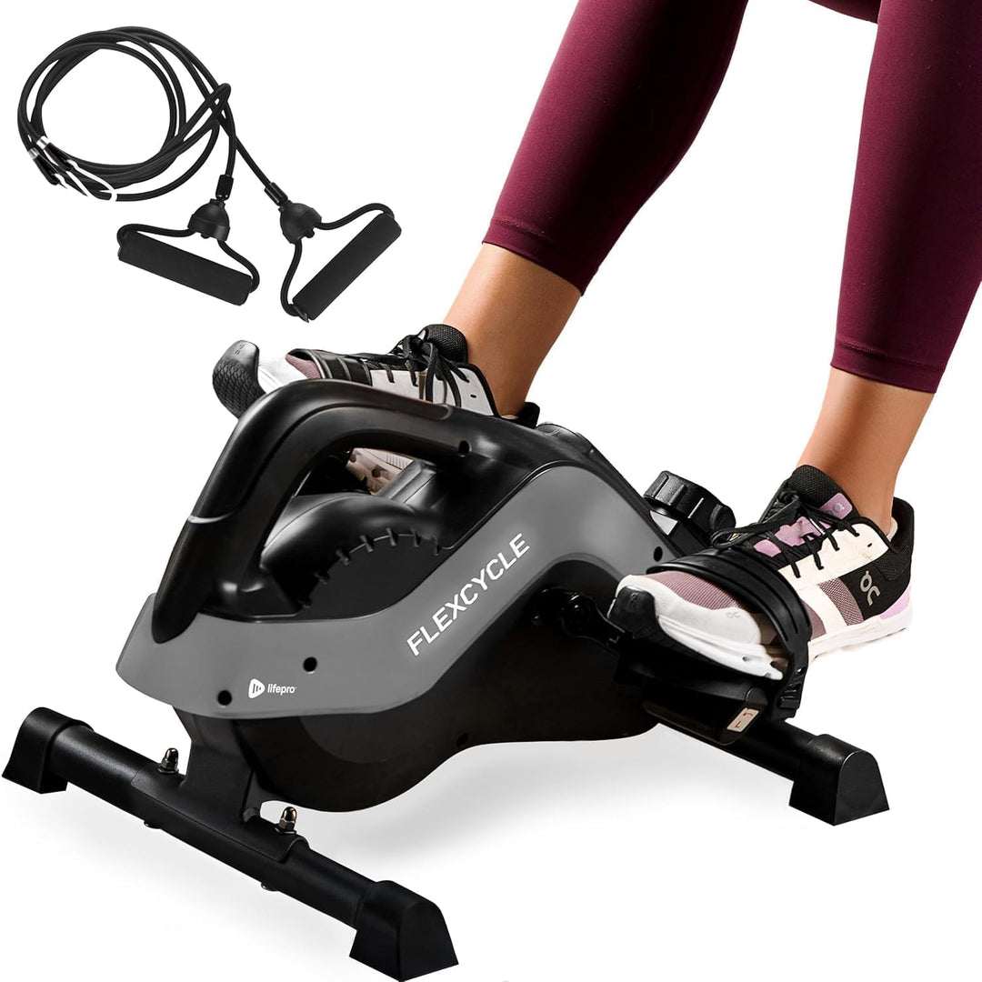 Lifepro 3-in-1-Fahrrad-Pedaltrainer unter dem Schreibtisch mit Widerstandsbändern – Arm-, Fuss- und