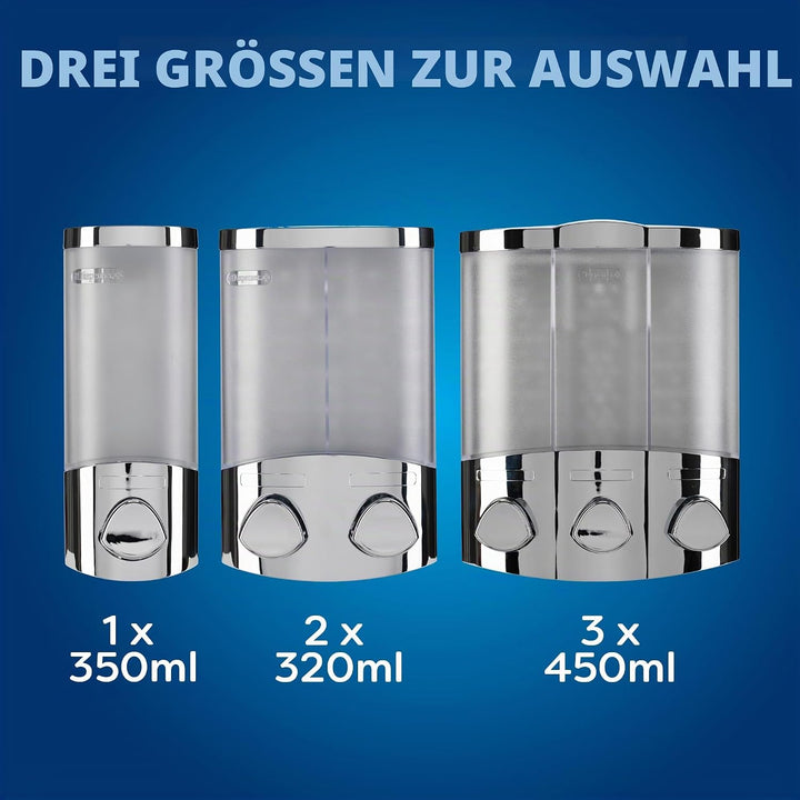 Croydex Euro Seifenspender Trio Chrome 1 Seifenspender, 1 Seifenspender