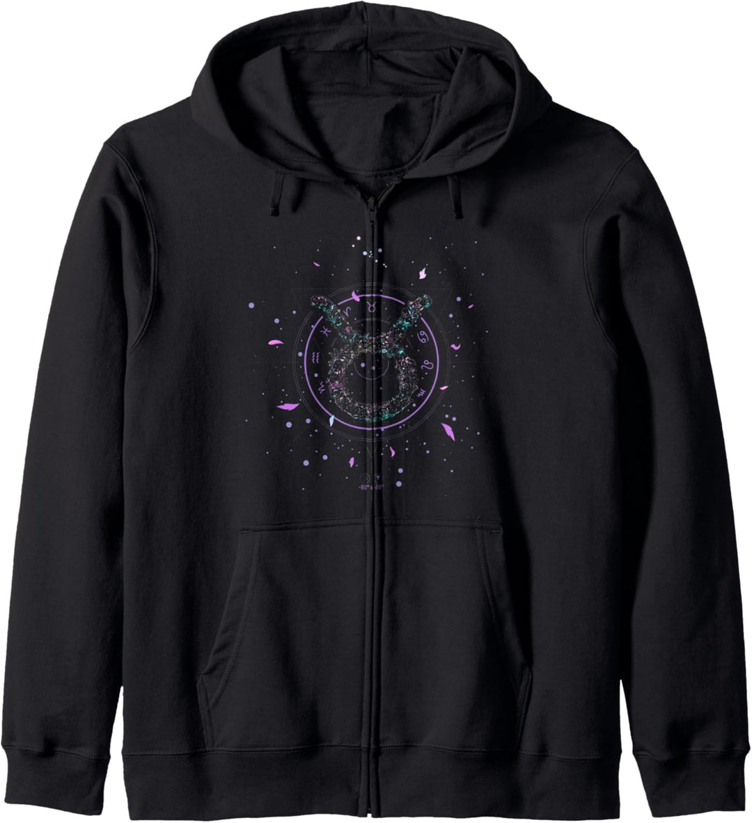 Taurus Zodiac Sign Floral Flower April May Birthday Kapuzenjacke