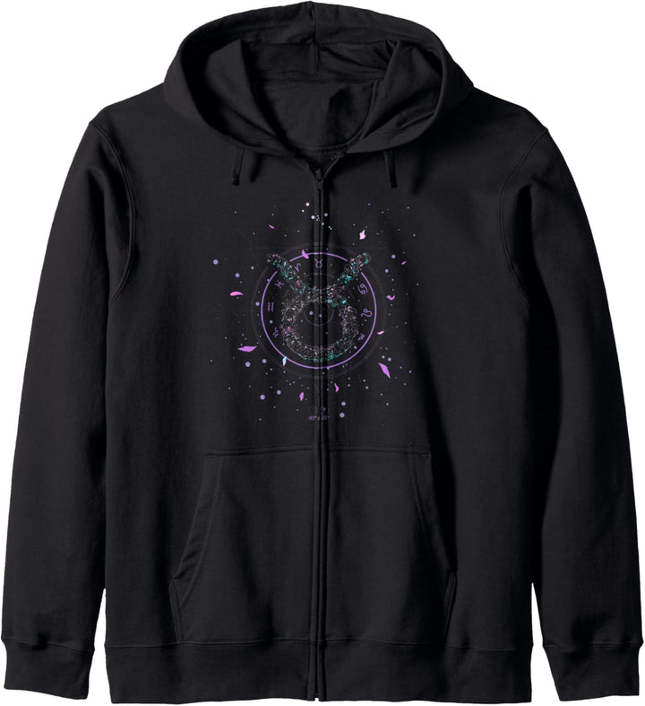 Taurus Zodiac Sign Floral Flower April May Birthday Kapuzenjacke
