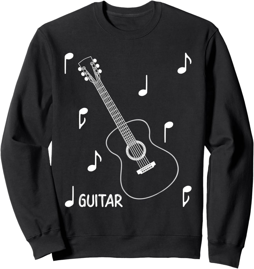 Musikalische Akustik Gitarre Sweatshirt